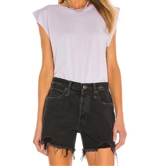 Free People Black Makai Cut Off Shorts - Picture 2 of 5